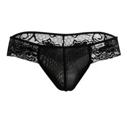 CandyMan String Dentelle Teolt Noir